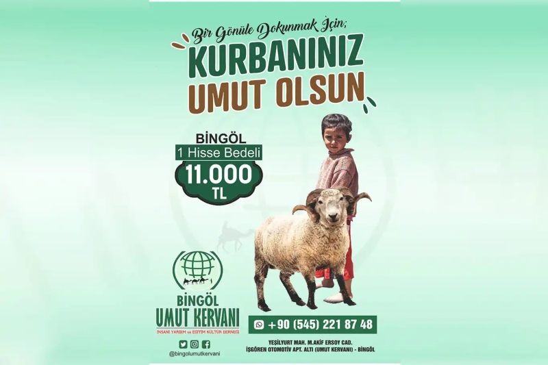 Bingöl Umut Kervanı, kurban çalışmalarına başladı 