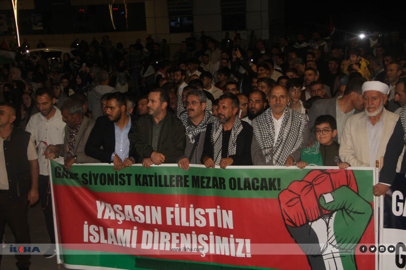 Bingöl’de Küresel Sumud Filosu’na destek yürüyüşü 