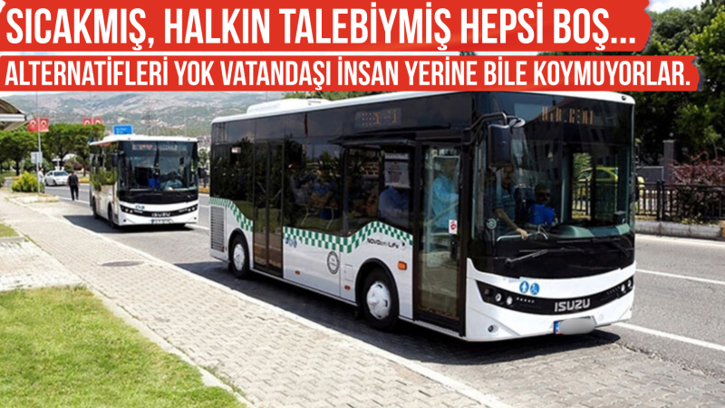 Bingöl’de toplu taşımada klima sorunu vatandaşı bezdiriyor 