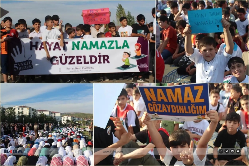 Çocuklar namaz etkinliğinde bir araya geldi