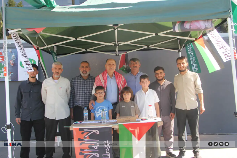 HÜDA PAR Bingöl Gençlik Kolları’ndan Küresel Sumud Filosu'na destek çadırı 