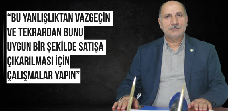 HÜDA PAR Bingöl İl Başkanı Refik Alpaya'dan TOKİ'nin açık artırma şeklindeki satışına tepki