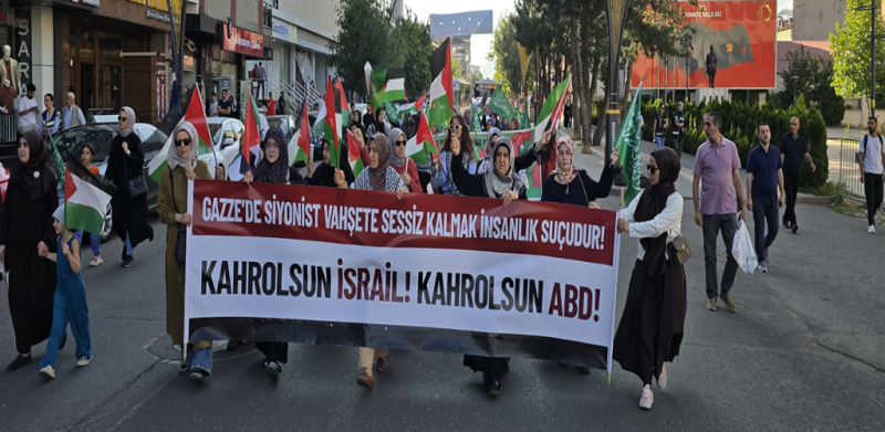 Bingöl’de “MARCH TO GAZA” yürüyüşü 